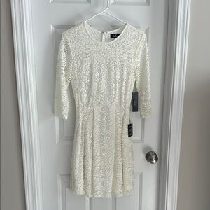 NWT Lulu's Ivory Lace Dress